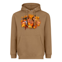 Toasted Coconut Fall sneaker and heel afro woman Heavyweight Hoodie - RanaPortraitStore