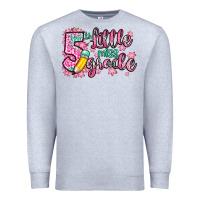 Heather Grey little miss 5th grade Premium Sweatshirt - Zillion Design Studio