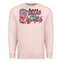 Pale Pink little miss 5th grade Premium Sweatshirt - Zillion Design Studio