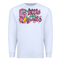 White little miss 5th grade Premium Sweatshirt - Zillion Design Studio