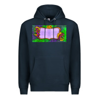 Navy custom halloween lightning bolt license plate Premium Hoodie - BundleAndBundleShop