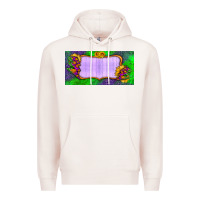 Pale Pink custom halloween lightning bolt license plate Premium Hoodie - BundleAndBundleShop