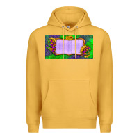 Mustard custom halloween lightning bolt license plate Premium Hoodie - BundleAndBundleShop