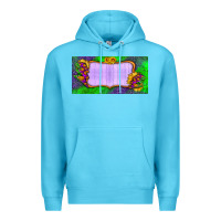 Ocean Blue custom halloween lightning bolt license plate Premium Hoodie - BundleAndBundleShop