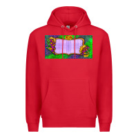 Red custom halloween lightning bolt license plate Premium Hoodie - BundleAndBundleShop