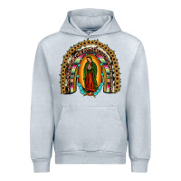 Heather Grey our lady of Guadalupe rainbow Urban Hoodie - JahusDesignShop