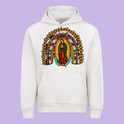 Our Lady Of Guadalupe Rainbow Urban Hoodie Designed By Jahusdesignshop