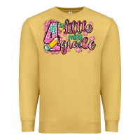 Antique Gold little miss 4th grade Premium Sweatshirt - Zillion Design Studio