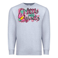 Heather Grey little miss 4th grade Premium Sweatshirt - Zillion Design Studio