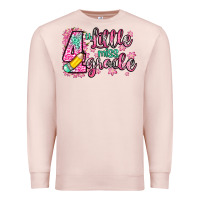Pale Pink little miss 4th grade Premium Sweatshirt - Zillion Design Studio