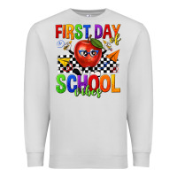 Dove Grey first day of school vibes Premium Sweatshirt - texasbilliewilder