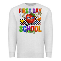 Oatmeal Heather first day of school vibes Premium Sweatshirt - texasbilliewilder