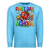 Ocean Blue first day of school vibes Premium Sweatshirt - texasbilliewilder
