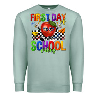 Seafoam first day of school vibes Premium Sweatshirt - texasbilliewilder