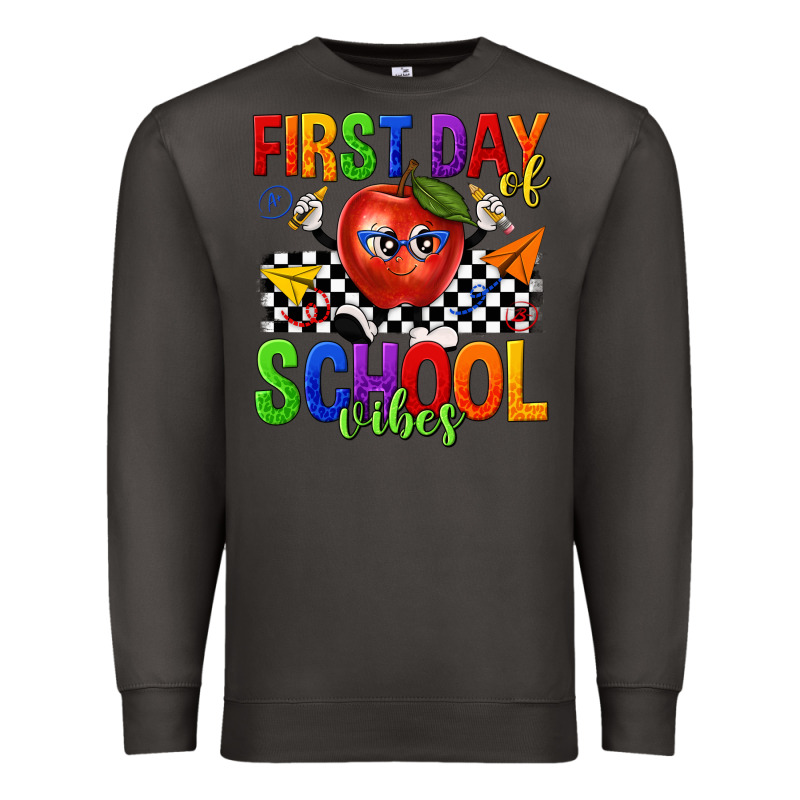 First Day Of School Vibes Premium Sweatshirt by texasbilliewilder | Teevron