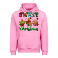 Fuchsia Pink sweet Christmas with cupcake Urban Hoodie - AdoDesignShop