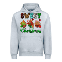 Heather Grey sweet Christmas with cupcake Urban Hoodie - AdoDesignShop