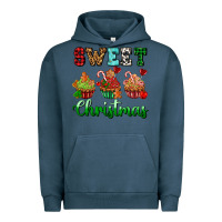 Pigment Midnight Navy sweet Christmas with cupcake Urban Hoodie - AdoDesignShop