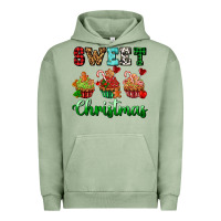 Pigment Oil Green sweet Christmas with cupcake Urban Hoodie - AdoDesignShop