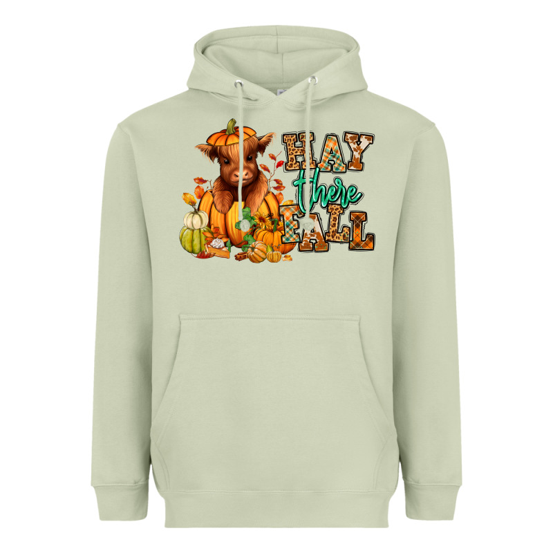 Hay There Fall Pumpkin Heifer Heavyweight Hoodie by RanaPortraitStore | Teevron