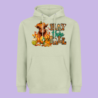 Heavyweight Hoodie Hay there Fall pumpkin heifer