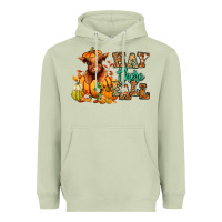 Matcha Hay there Fall pumpkin heifer Heavyweight Hoodie - RanaPortraitStore