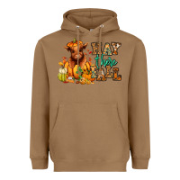 Toasted Coconut Hay there Fall pumpkin heifer Heavyweight Hoodie - RanaPortraitStore