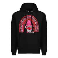 Black valentines gnomies rainbow Premium Hoodie - JahusDesignShop