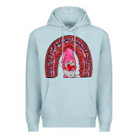 Blue Mist valentines gnomies rainbow Premium Hoodie - JahusDesignShop