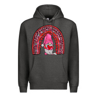 Charcoal Heather valentines gnomies rainbow Premium Hoodie - JahusDesignShop