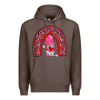 Coffee valentines gnomies rainbow Premium Hoodie - JahusDesignShop