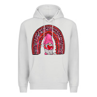 Dove Grey valentines gnomies rainbow Premium Hoodie - JahusDesignShop
