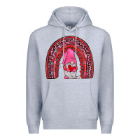 Heather Grey valentines gnomies rainbow Premium Hoodie - JahusDesignShop