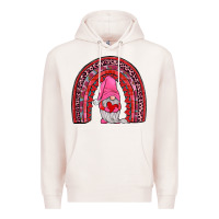 Pale Pink valentines gnomies rainbow Premium Hoodie - JahusDesignShop