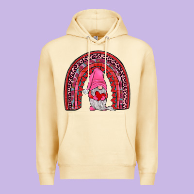 Valentines Gnomies Rainbow Premium Hoodie Designed By Jahusdesignshop
