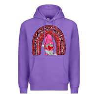 Purple valentines gnomies rainbow Premium Hoodie - JahusDesignShop