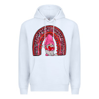White valentines gnomies rainbow Premium Hoodie - JahusDesignShop