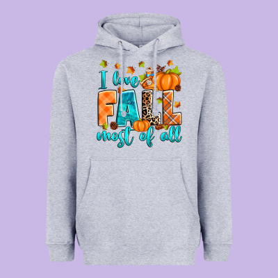 Heavyweight Hoodie I love Fall most of all