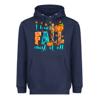 Navy I love Fall most of all Heavyweight Hoodie - RanaPortraitStore