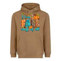 Toasted Coconut I love Fall most of all Heavyweight Hoodie - RanaPortraitStore