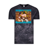 Cloud Black western farm cow pig rooster chick farm chicken barn Vintage Tee - Artiststas