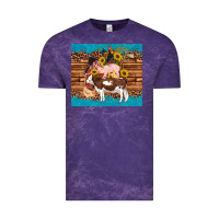Cloud Purple western farm cow pig rooster chick farm chicken barn Vintage Tee - Artiststas