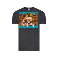 Vintage Black western farm cow pig rooster chick farm chicken barn Vintage Tee - Artiststas