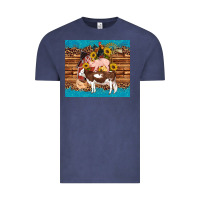 Vintage Denim western farm cow pig rooster chick farm chicken barn Vintage Tee - Artiststas