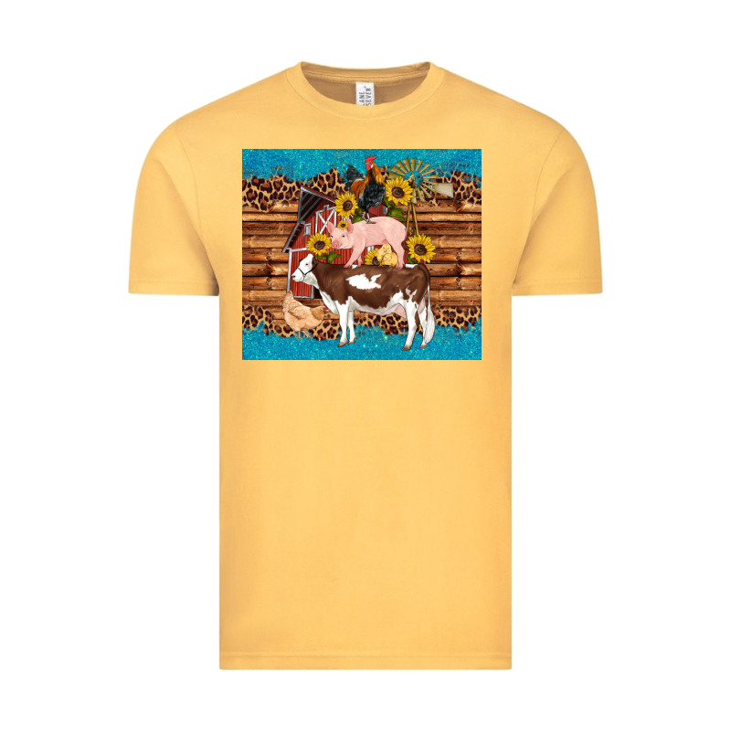 Western Farm Cow Pig Rooster Chick Farm Chicken Barn Vintage Tee by Artiststas | Teevron