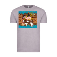 Vintage Zinc western farm cow pig rooster chick farm chicken barn Vintage Tee - Artiststas