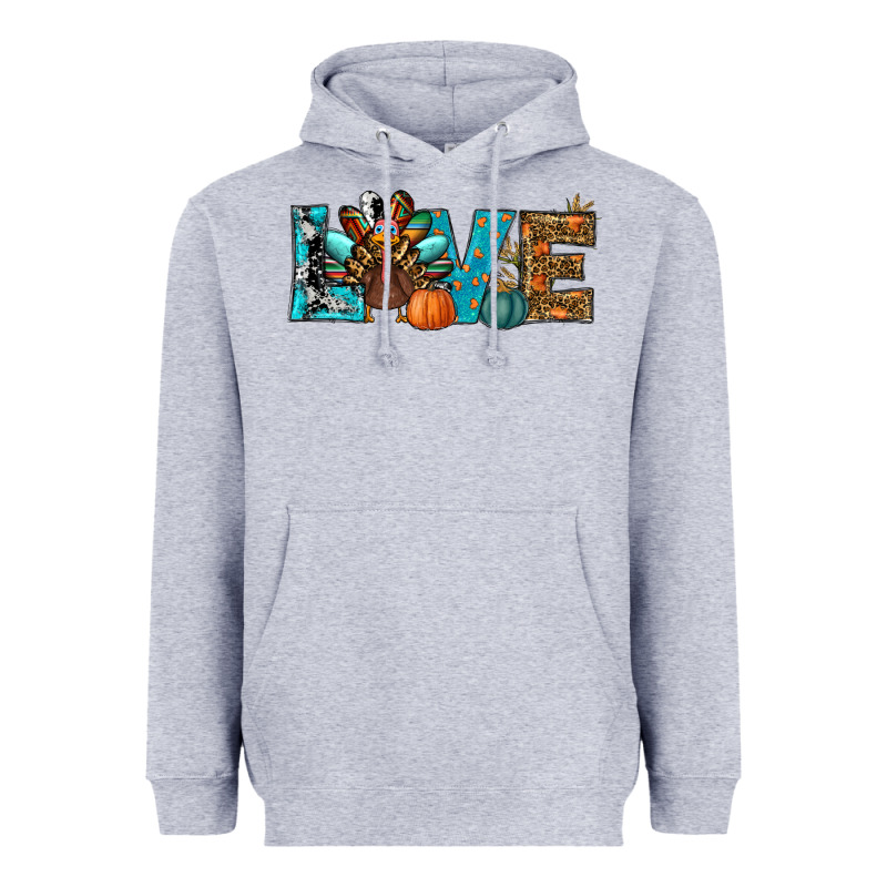 Love Thanksgivings Turkey Heavyweight Hoodie by RanaPortraitStore | Teevron