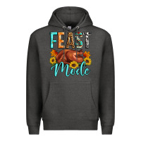 Charcoal Heather Feast mode Premium Hoodie - Artiststas