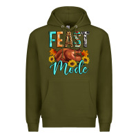 Army Green Feast mode Premium Hoodie - Artiststas