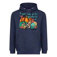 Navy I will sing of the goodness of God Psalm 89:1 Heavyweight Hoodie - RanaPortraitStore